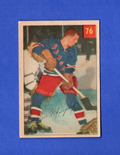 Ron Murphy  RC 1954-55 Parkhurst Stats Back #76   -  Rookie  -  New York Rangers