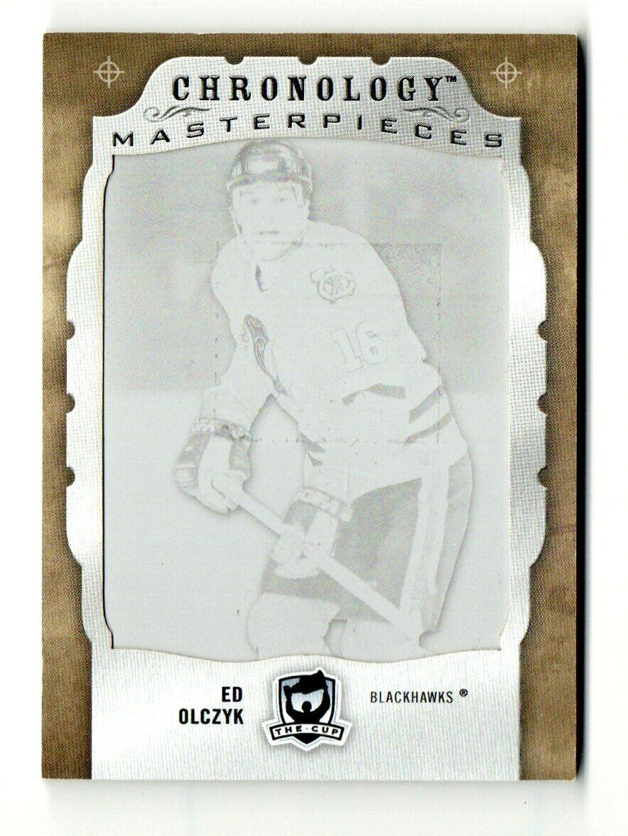 2018-19 The Cup Chronology Masterpieces 1/1 - ED OLCZYK -  Black Printing Plate