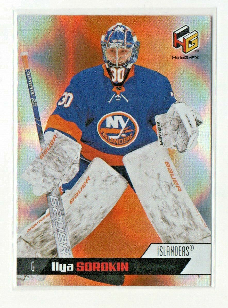 Ilya Sorokin 2020-21 Upper Deck Extended Series HOLOGRFX Silver Rookie #HG-9