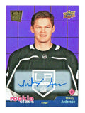 Upper Deck 2020-21 EXTENDED - Rookie Class  -  Pink Auto - Mikey Anderson  #RC-7