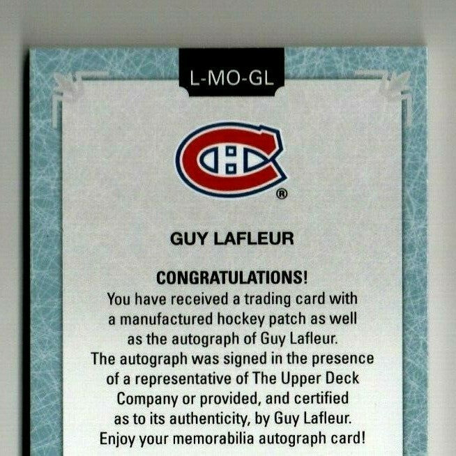 2018-19 Chronology Letterman Patches - Guy Lafleur  MONTREAL CANADIENS "L" 10/10