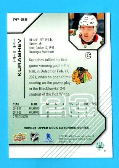 2020-21,UD,Pros & Prospects,PP-28 Philipp Kurashev Chicago Blackhawks 0861/1000