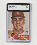 1953 Topps  -    Jim Dyck  #177    -    MBA AUTHENTIC     -     St. Louis Browns