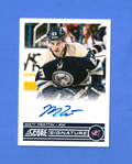 2013-14 Score  Panini   SIGNATURE  -  Matt Frattin #SS-MFT Columbus Blue Jackets