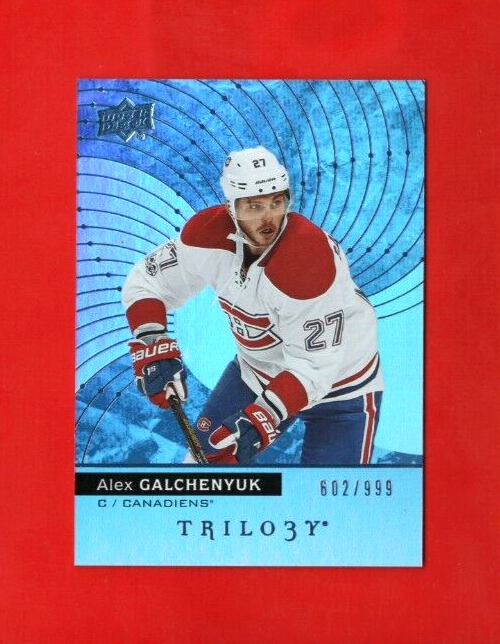 2017-18 Upper Deck Trilogy Blue #4  Alex Galchenyuk   602/999 Montreal Canadiens