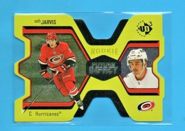 Seth Jarvis Die Cut UD3-36 Future Impact 0870/1000 2021-22 Extended - Hurricanes