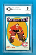 1971-72 Ken Dryden Rookie Card #45 Topps  - BCCG 8 Excellent or Better
