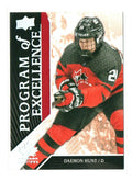 2019-20 UD Team Canada Juniors DAEMON HUNT Program of Excellence #104