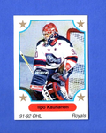1991-92 7th Inning Sketch  -  OHL  -  Ilpo Kauhanen   -   Cornwall Royals   #19