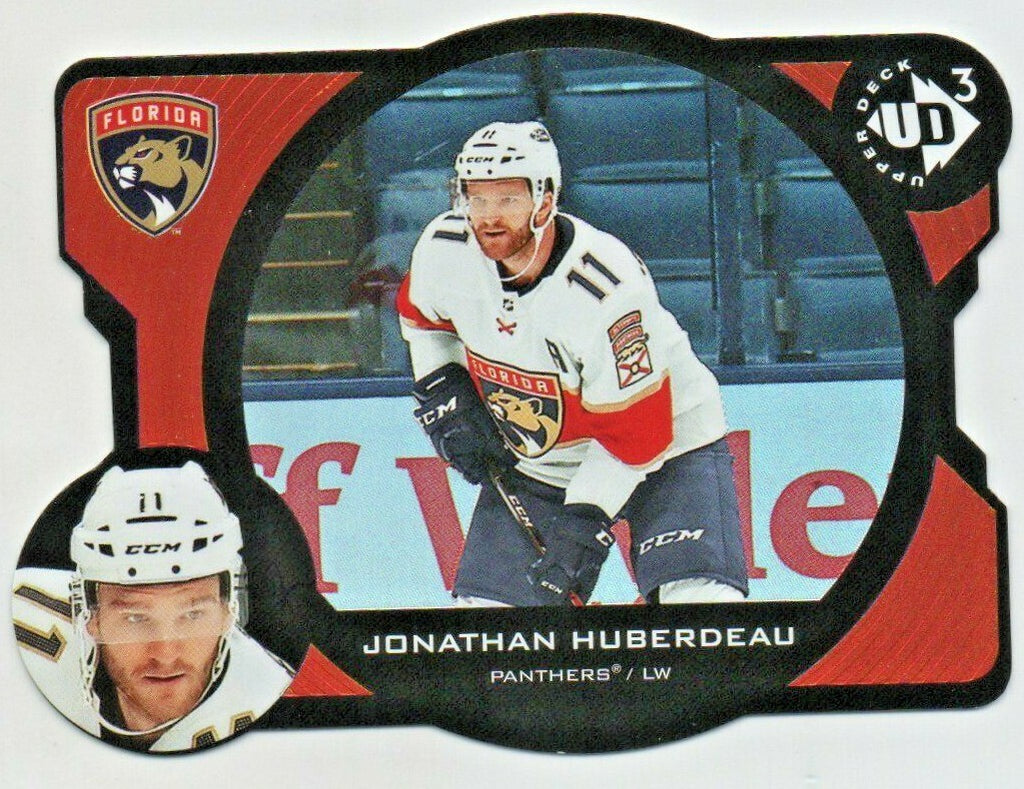 Jonathan Huberdeau 2020-21 UD Extended Series UD3-25 Panthers 0291/1000 Die Cut