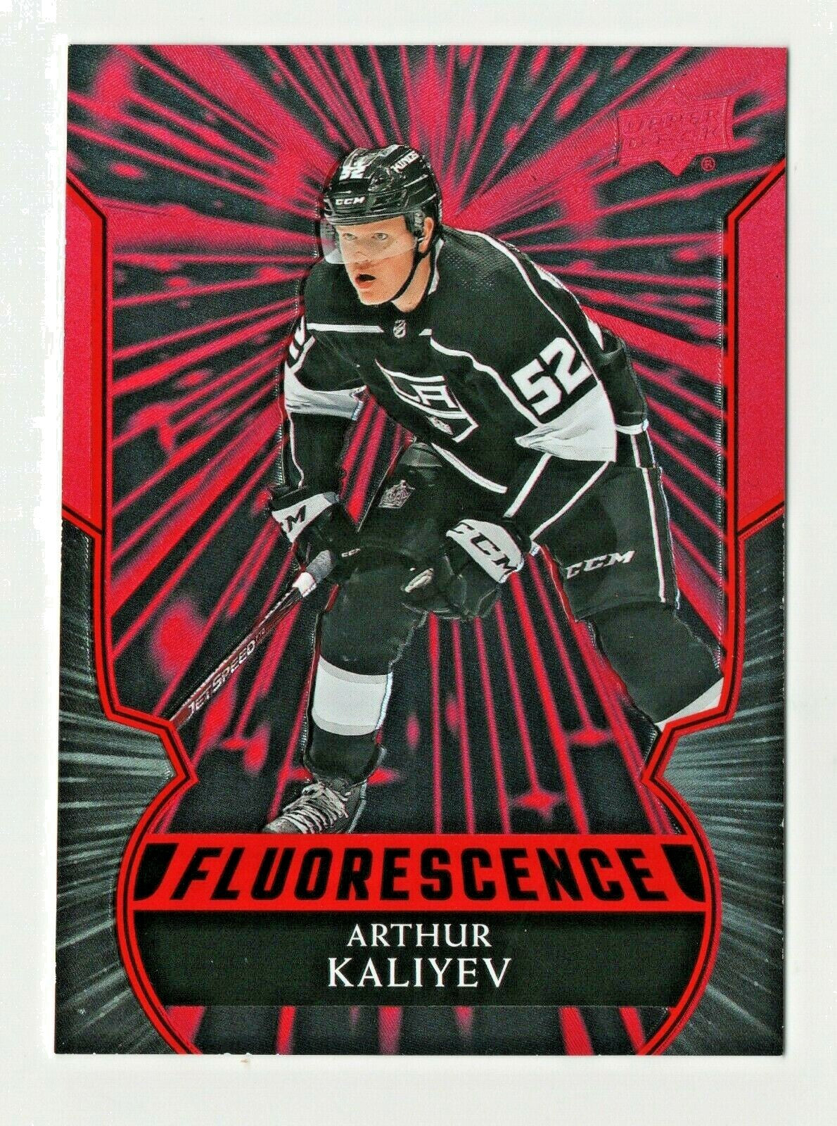 Arthur Kaliyev 2020-21 Upper Deck Series 2 RED  FLUORESCENCE Rookie #F-AK KINGS