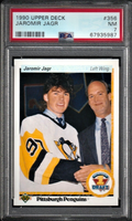 1990 Upper Deck Hockey Jaromir Jagr ROOKIE #356 PSA 7 NRMT - Pittsburgh Penguins
