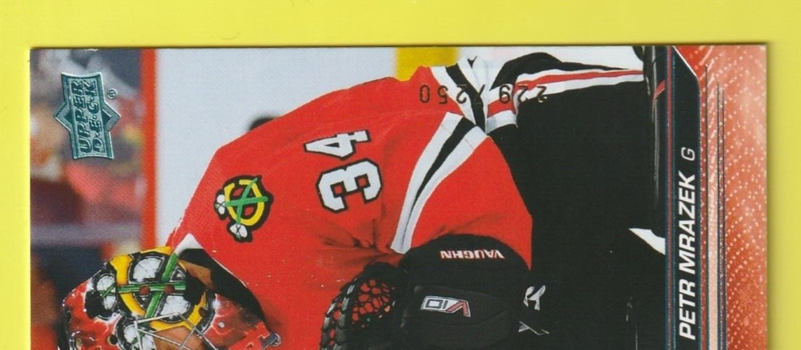 2023-24 Upper Deck  Deluxe #40 Petr Mrazek  229 /250 - Chicago Black Hawks