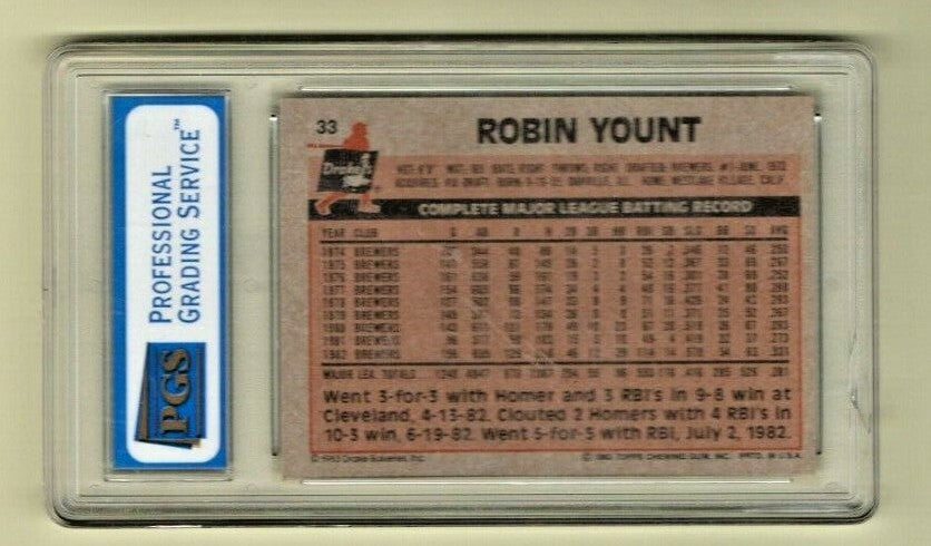 ROBIN YOUNT 1983 DRAKE'S #33 - Milwaukee Brewers HOF  Mint 9 - Sharp
