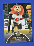 2021-22 Extended Series UD Canvas Black Mascots #C410 Spartacat Ottawa Senators