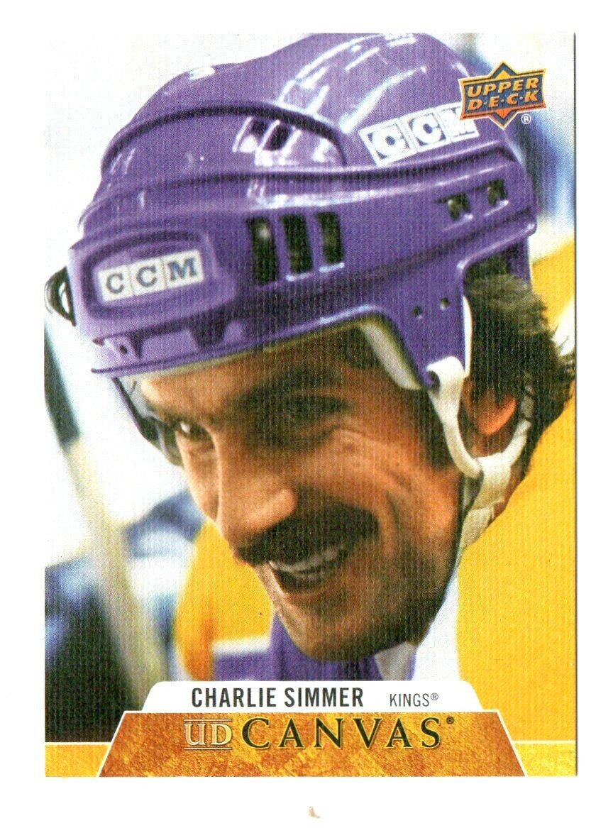 CHARLIE SIMMER UD CANVAS RETIRED STARS LOS ANGELES KINGS 2020-21 UD SERIES 2