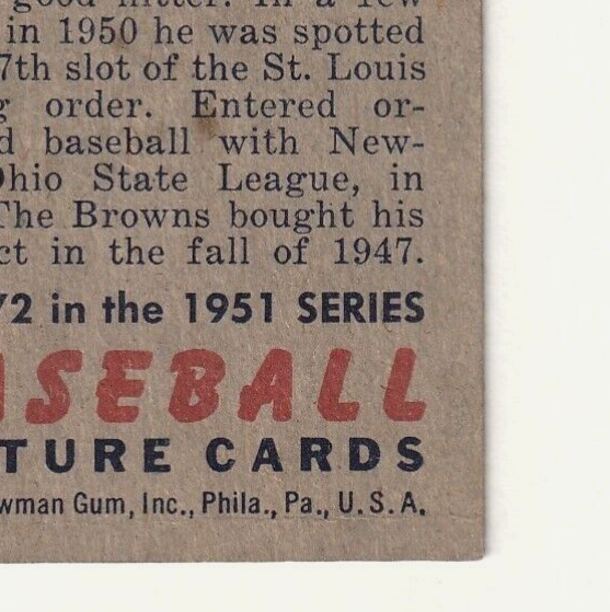1951 Bowman  -  Ned Garver   -  St. Louis Browns #172   VG-EX