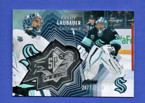 Philipp Grubauer  2021-22 UD Ext. SPxFinite Radiance Silver #SF-40    2677/2999