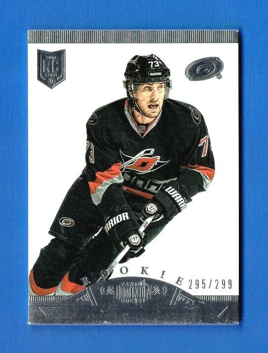 2013-14 PANINI DOMINION ROOKIE #104 BRETT BELLEMORE 295/299 Carolina Hurricanes