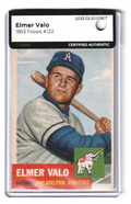 1953 Topps   Elmer Valo  SHORT PRINT #122 MBA AUTHENTIC - Philadelphia Athletics