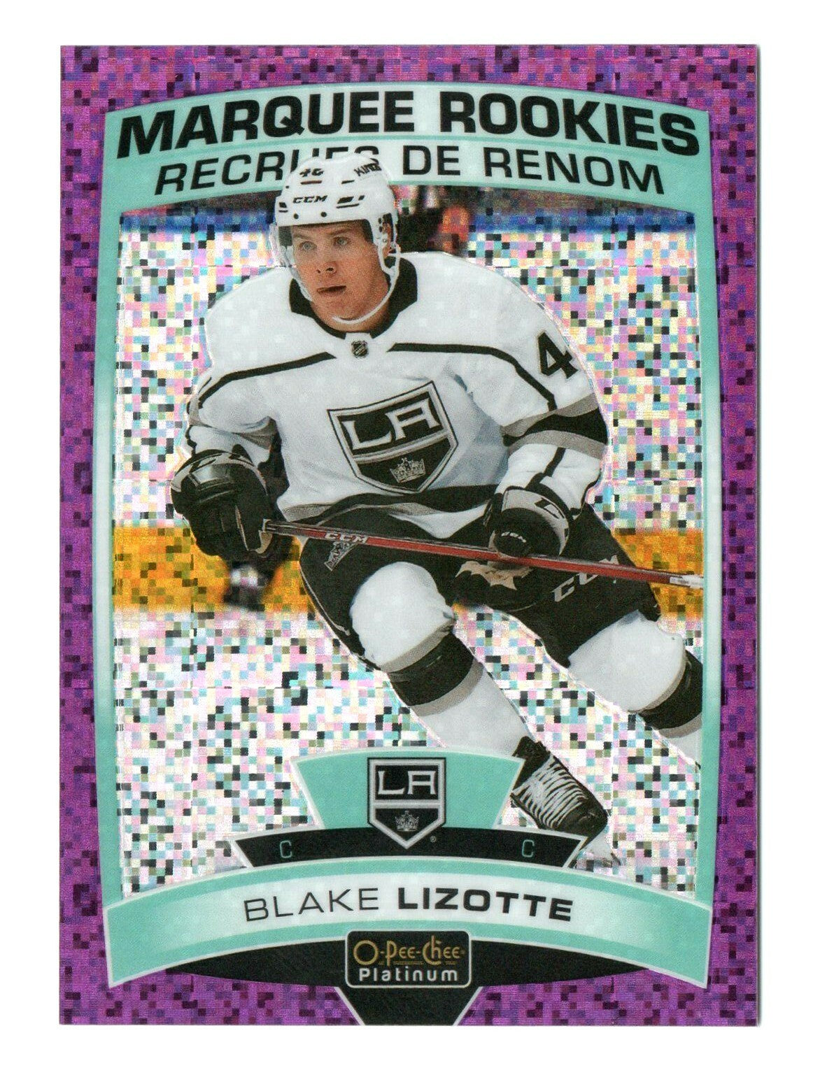 2019/20 OPC Platinum Marquee Rookies 140/399 Violet Pixels Blake Lizotte -Kings 