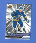 2023-24 UD Hockey Series 2. Zach Benson Young Guns Silver Outburst #474  Sabres