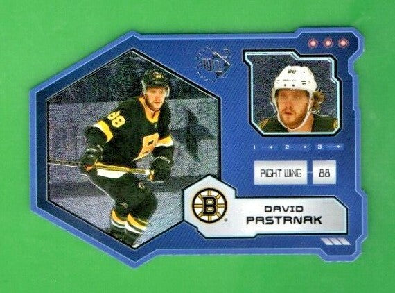 David Pastrnak 2021-22 Upper Deck Extended UD3 SILVER 0186/1000 Bruins  #UD3-2