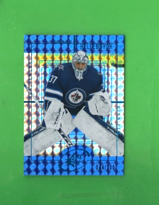 2021/22 Upper Deck Connor Hellebuyck SPX Retro 044/100  #SPX-18  - Winnipeg Jets