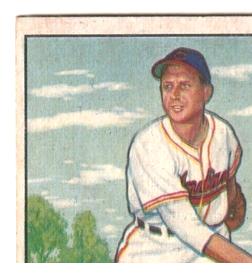 1951 Bowman  -  Steve Gromek -  Cleveland Indians  #115   EX-NRMT