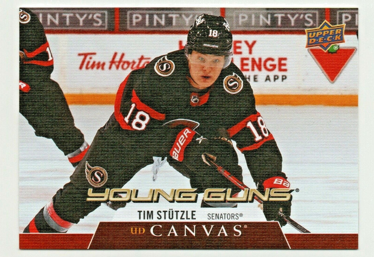 2020-21 UPPER DECK SERIES 2 Tim Stutzle YOUNG GUNS CANVAS C211 - Ottawa Senators