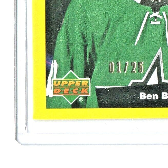 Upper Deck Series 1 Ud Portraits 2020-2021 BEN BISHOP   --  Gold Foil  -   01/25