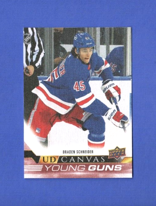 2022-23 Upper Deck Young Guns UD Canvas BRADEN SCHNEIDER #C105  New York Rangers