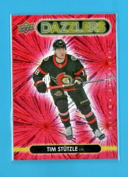 2021-22 Upper Deck Series 1 Red Dazzlers #DZ-33 Tim Stutzle  -  Senators