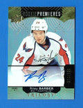 2017-18 UD Trilogy Hockey Rookie Premieres Level 2 "Capitals" Riley Barber Auto 