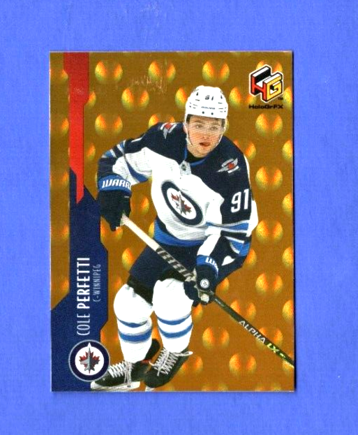 2021-22 Upper Deck Extended  HoloGrFX  Rookies  GOLD - Cole Perfetti  - Winnipeg