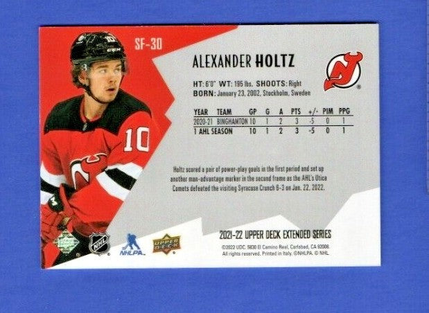 Alexander Holtz   2021-22 UD Ext. SPxFinite Radiance Silver #SF-30  1813/2999