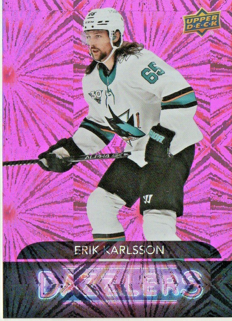 2020-21 Upper Deck Extended  DAZZLERS PINK - ERIK KARLSSON  DZ-134  -  Sharks