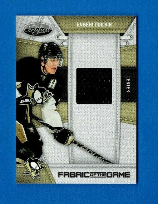 10-11 Certified Fabric of the Game #EM Evgeni Malkin 125/250 Pittsburgh Penguins