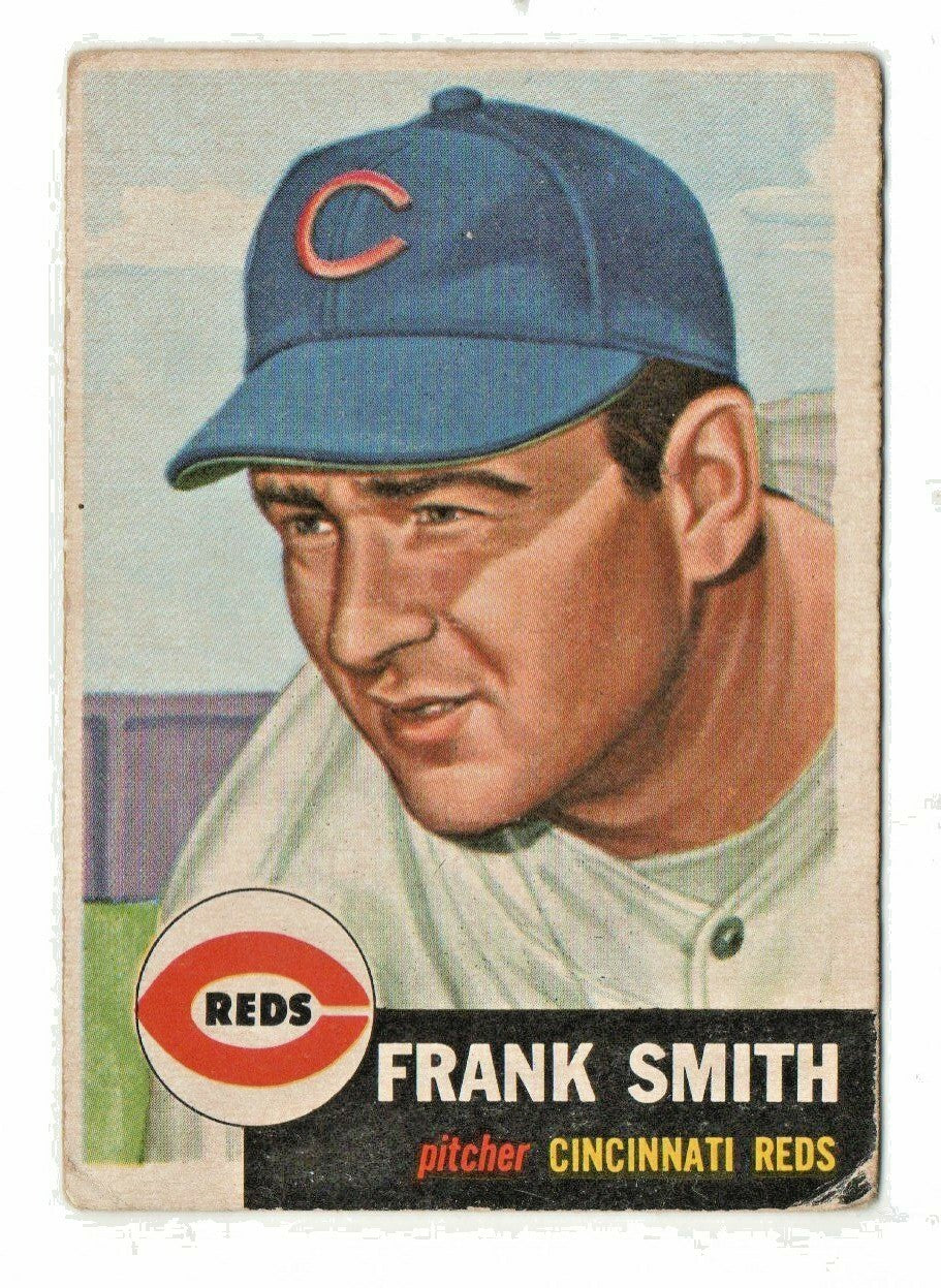  1953 Topps Set Break # 116 Frank Smith - Cincinnati Reds Pitcher
