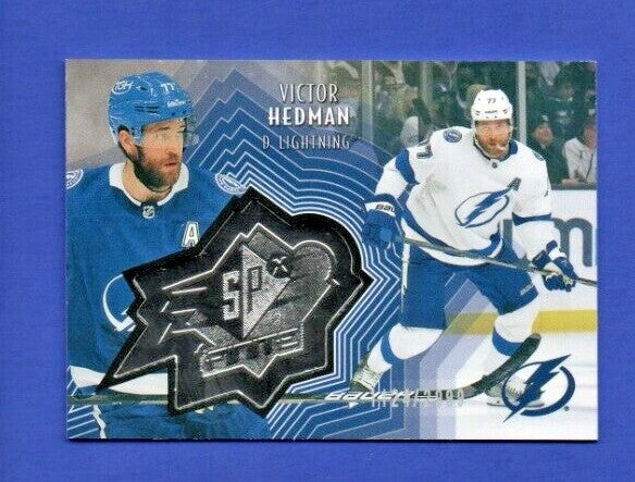Victor Hedman 2021-22 UD Extended SPxFinite Radiance Silver #SF-44  1124/2999