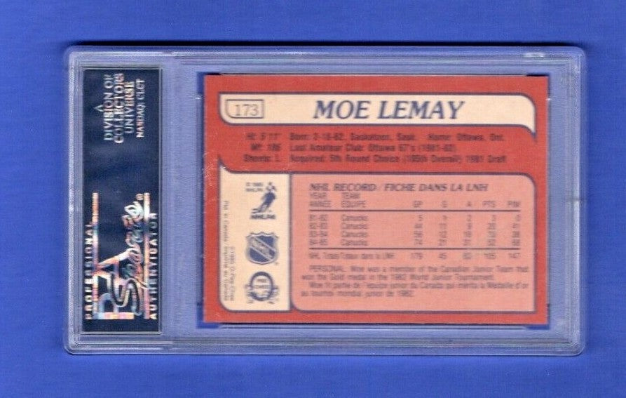 1985-86 O-Pee-Chee  -  Moe Lemay  -  Vancouver Canucks #173