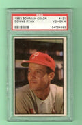 1953 Bowman Color Connie Ryan #131 PSA VG-EX 4 Philadelphia Phillies