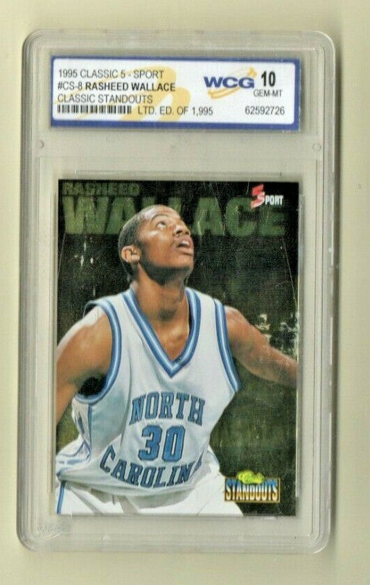 1995 Classic 5 Sport Standouts  -  Rasheed Wallace #CS8 Rookie 1958 of 1995 RARE