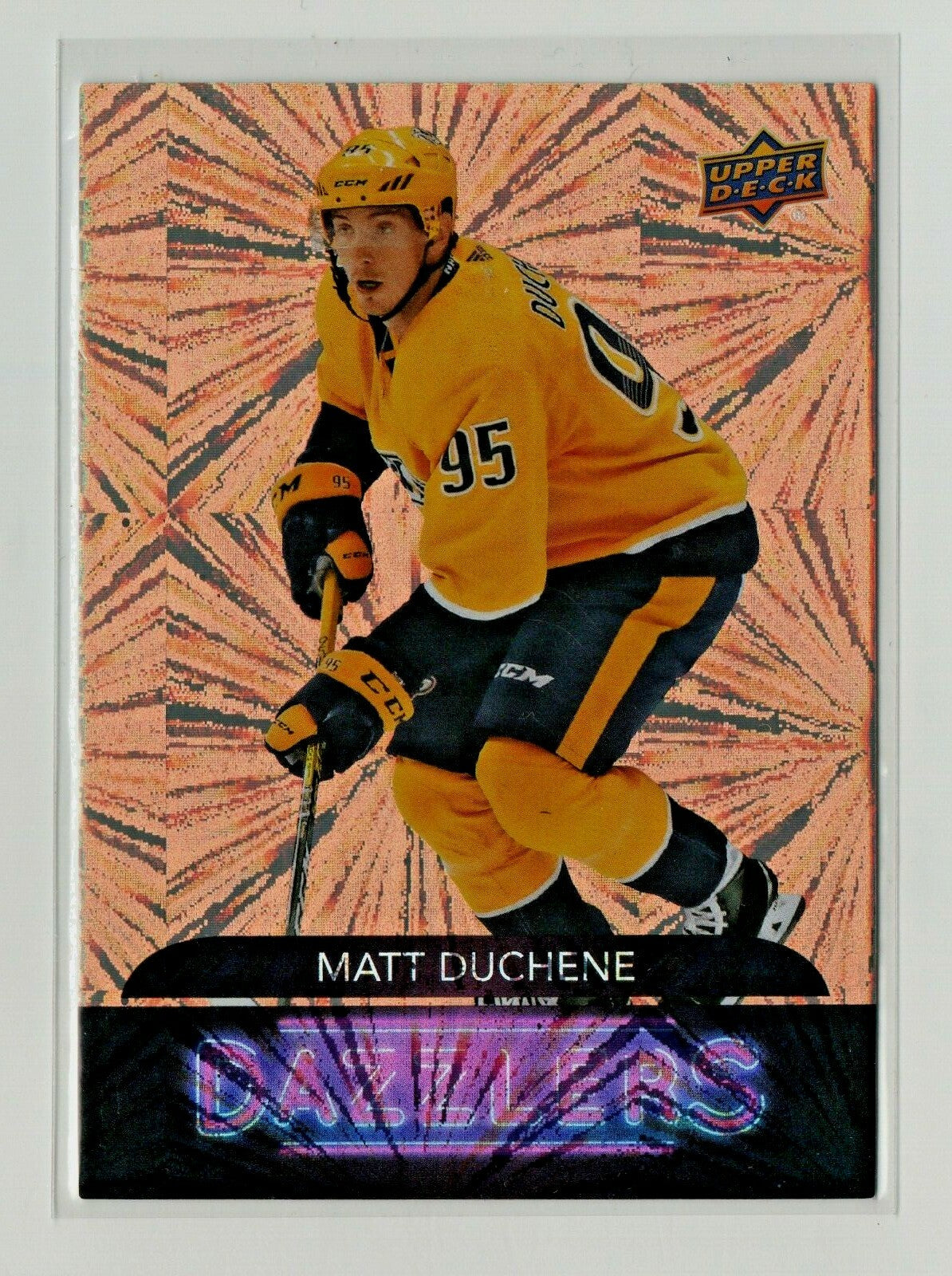 2020-21 Upper Deck Orange Dazzlers MATT DUCHENE -  DZ-26 Nashville Predators 