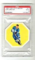 1963 YORK WHITE BACKS #17 CARL BREWER Toronto Maple Leafs  PSA 9 MINT - HIGH END