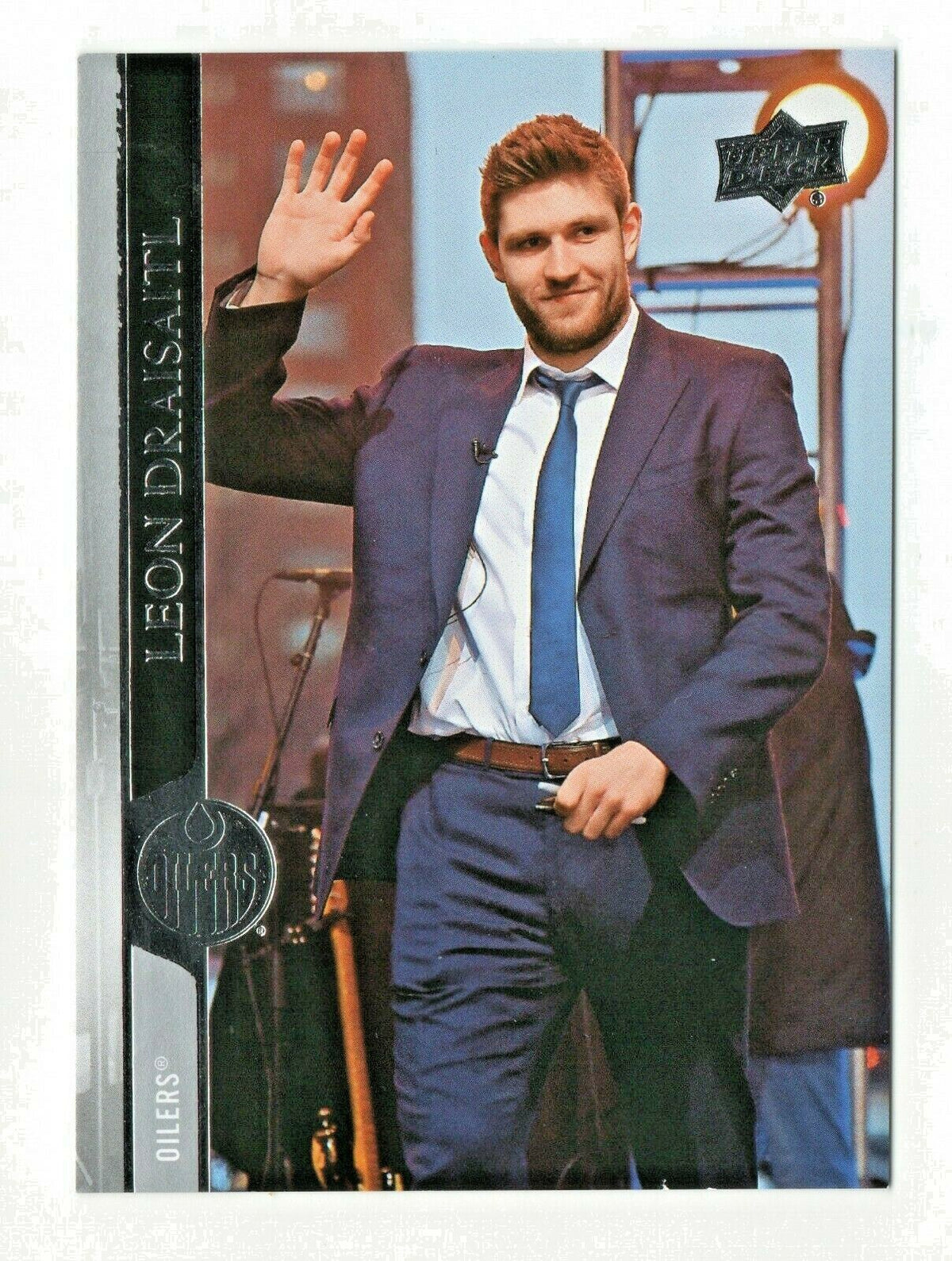 2020/21 Upper Deck Series 2 Oilers Leon Draisaitl Photo variation Suit RARE SP