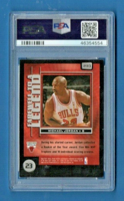 2003 Upper Deck Victory #231 Michael Jordan PSA 8 NM-MT Chicago Bulls HOF