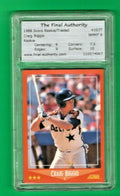 1988 Score Rookies & Traded   Craig Biggio  -  #103T Graded 8 with a 10 - HOF