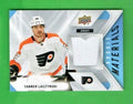 2021-22 Tanner Laczynski Upper Deck Series 2 Rookie Materials White # RM-TL