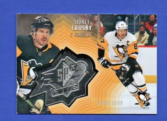 Sidney Crosby     2021-22 UD Ext. SPxFinite Radiance Silver #SF-37    1858/2999